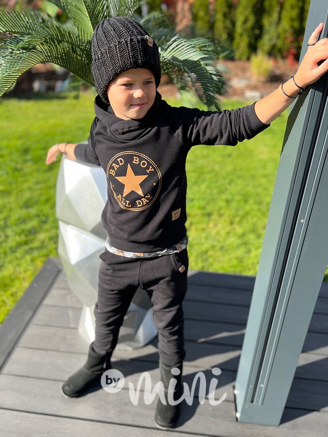 Zateplené černé BASIC tepláky