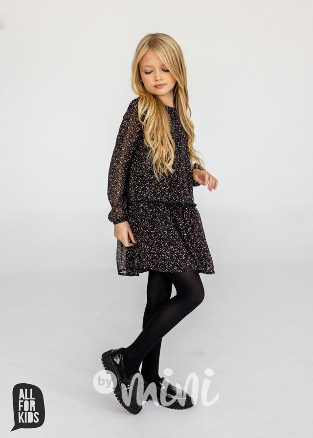 All for kids šifonové šaty flowers