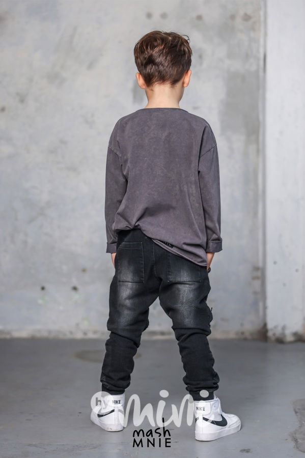 Mash Mnie longsleeve triko WOLF vintage grey