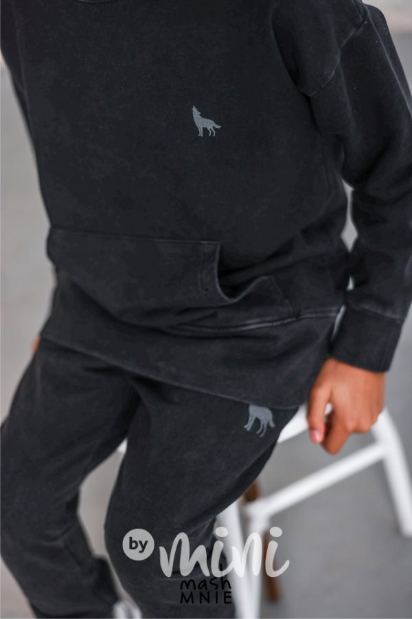 Mash Mnie vintage denim black mikina WOLF
