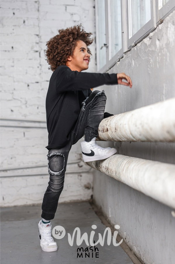Mash Mnie ripped jeans black