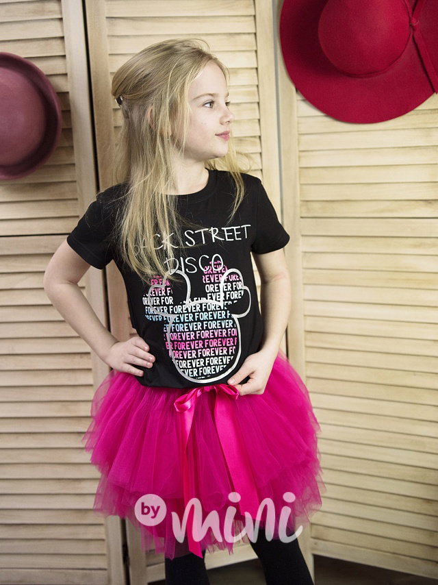 Malinová maxi tutu sukně