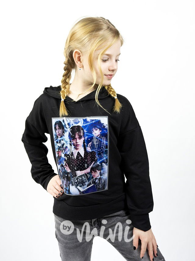 Wednesday movie mikina černá