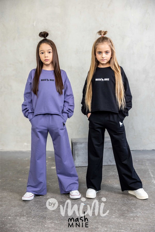 Mash Mnie oversize mikina + kalhoty lila