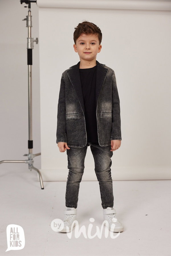 AFK soft denim sako acid black