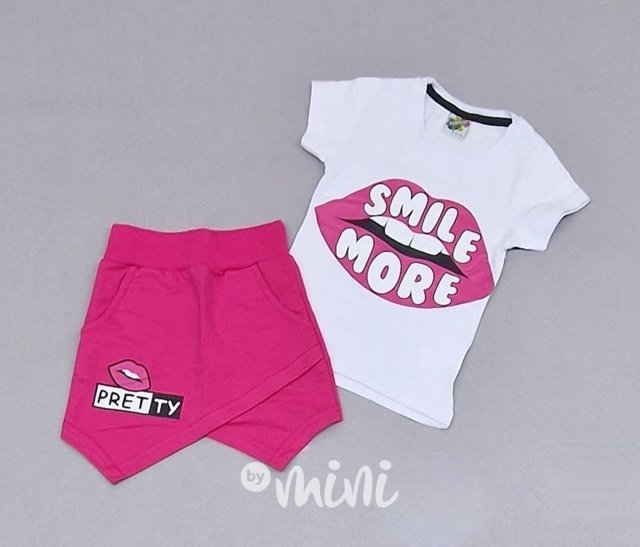 SMILE triko + sukně white/pink