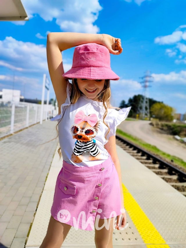 Barbie pink jeans sukňokraťasy