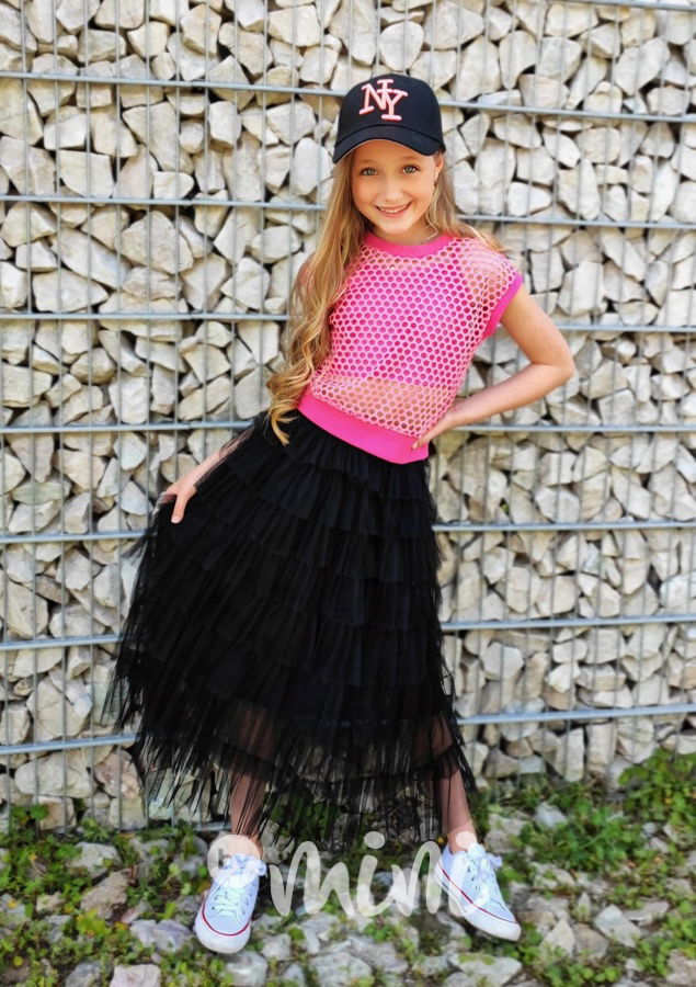 NY kšiltovka black/pink neon