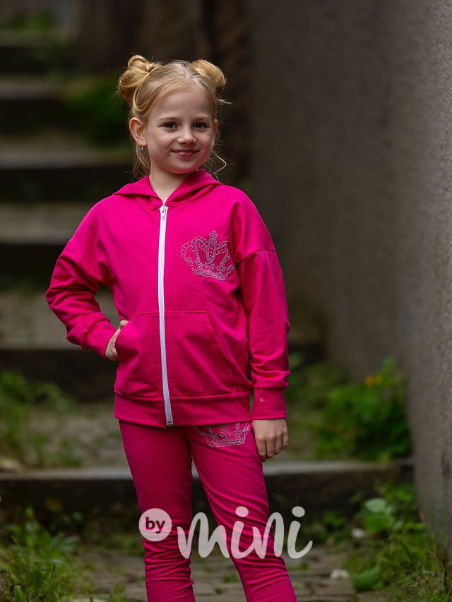 3pcs malinový trojkomplet CROWN