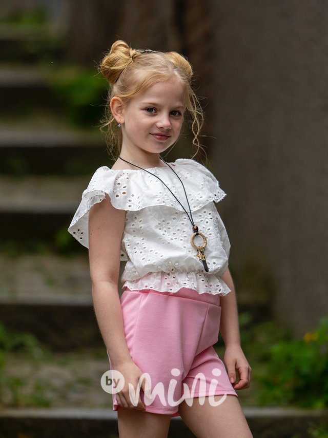 Madeira letní komplet s řetízkem růžová