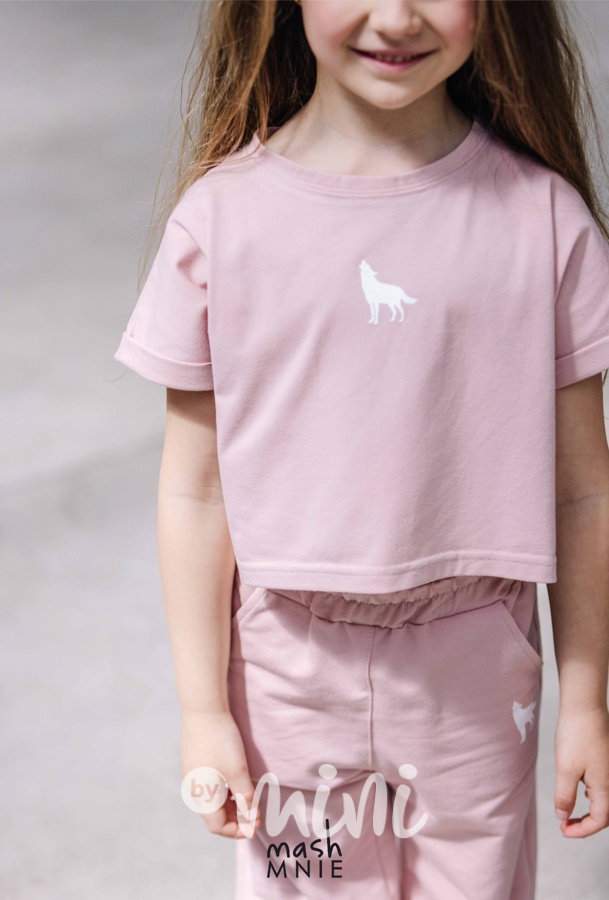 Mash Mnie crop triko pink