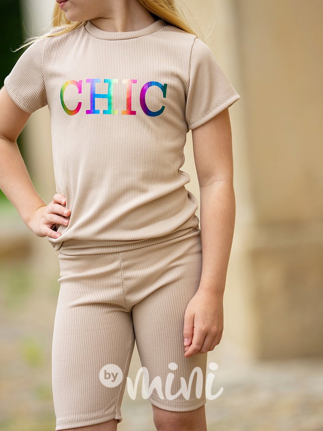 3-dílný CHIC komplet béžový