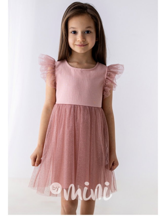 Lily Grey slavnostní tylové šaty ANGEL pudder