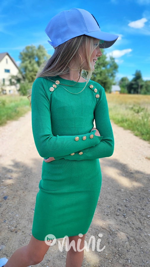 PREMIUM svetříkové šaty green