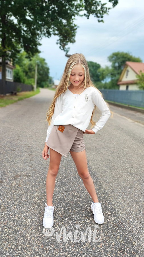 Béžové sukňokraťasy