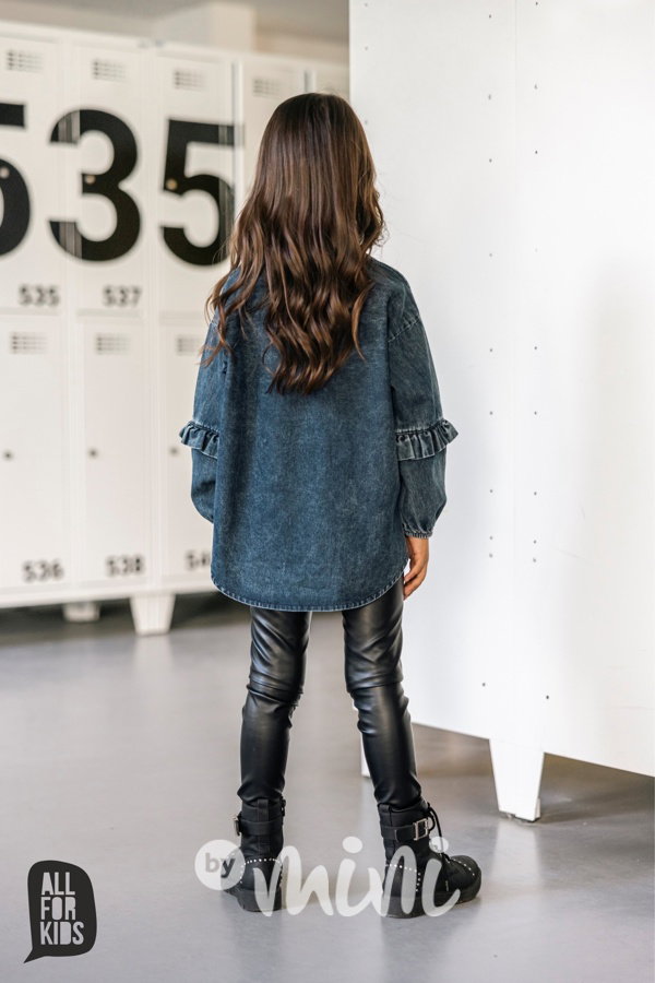 Frill košile blue denim
