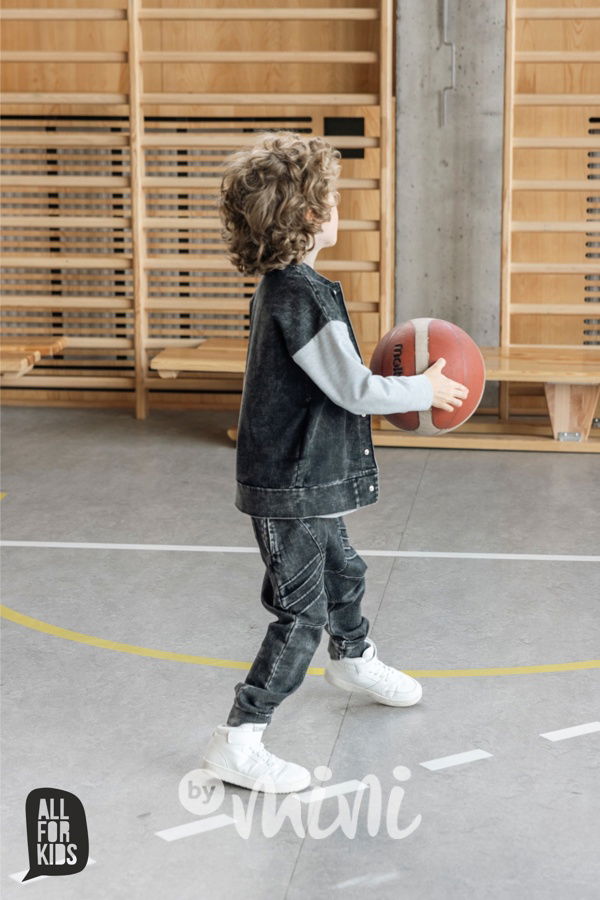 AFK biker jeansy black