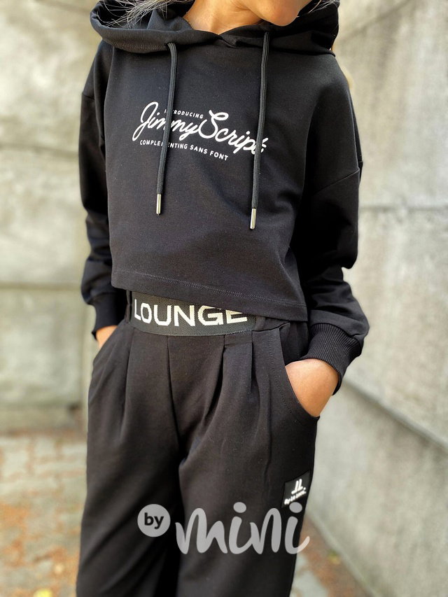 2v1 Lounge mikina + top black