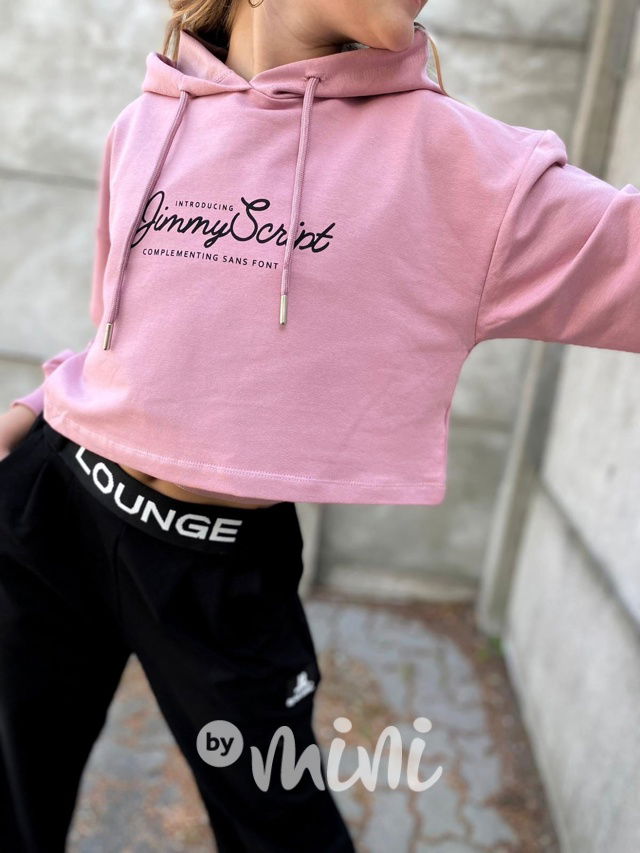 2v1 Lounge mikina + top pink