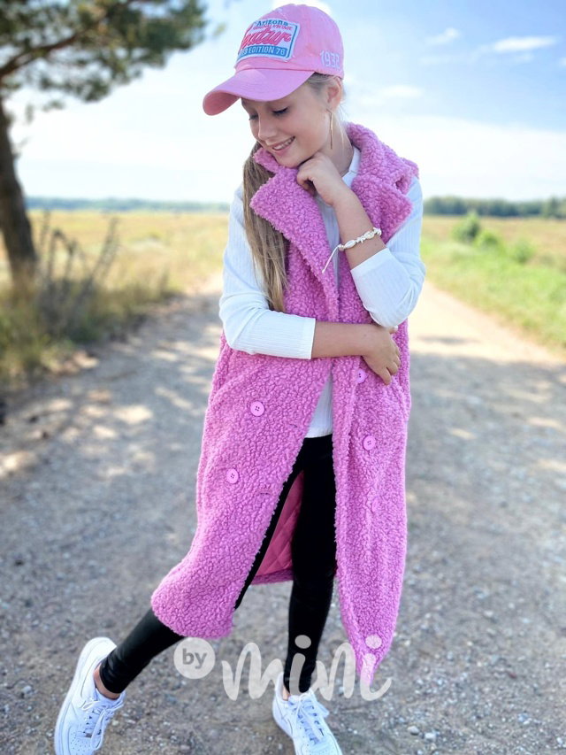 Alpaka vesta růžová