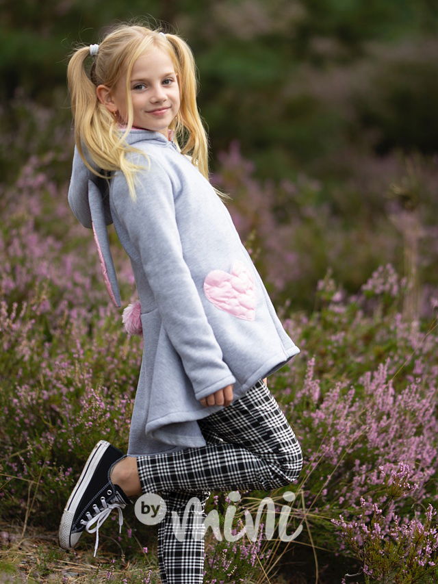 Bunny vyteplený mikčokabátek grey