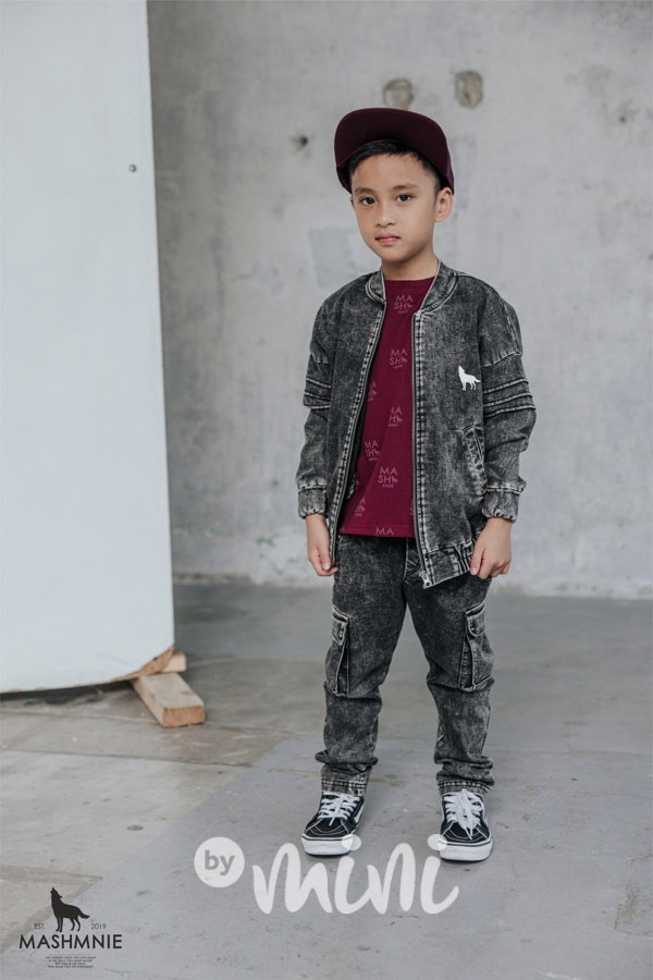 Mash Mnie denim bomber black