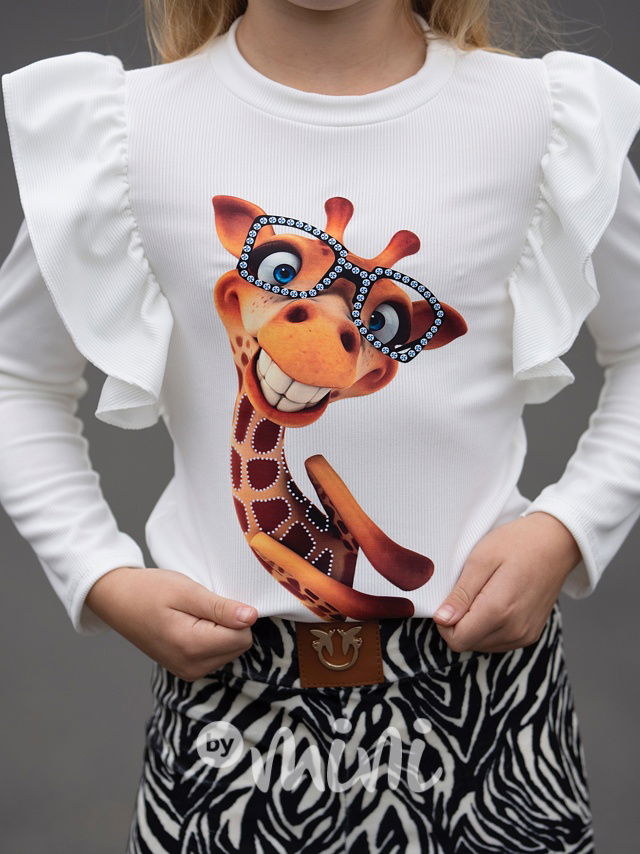 Žirafa blůzka cream