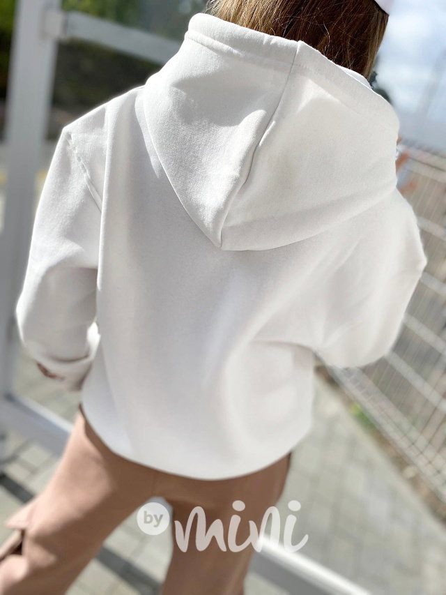 Thermo mikina LIKE white/beige