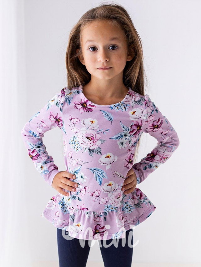 Lily Grey tunika Lila flower