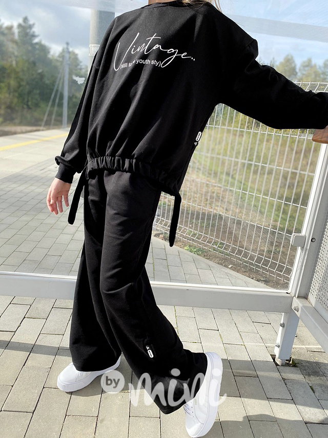 Fashion volné kalhoty černé