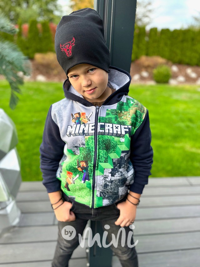 BULLS dvojitá beanie čepka černá