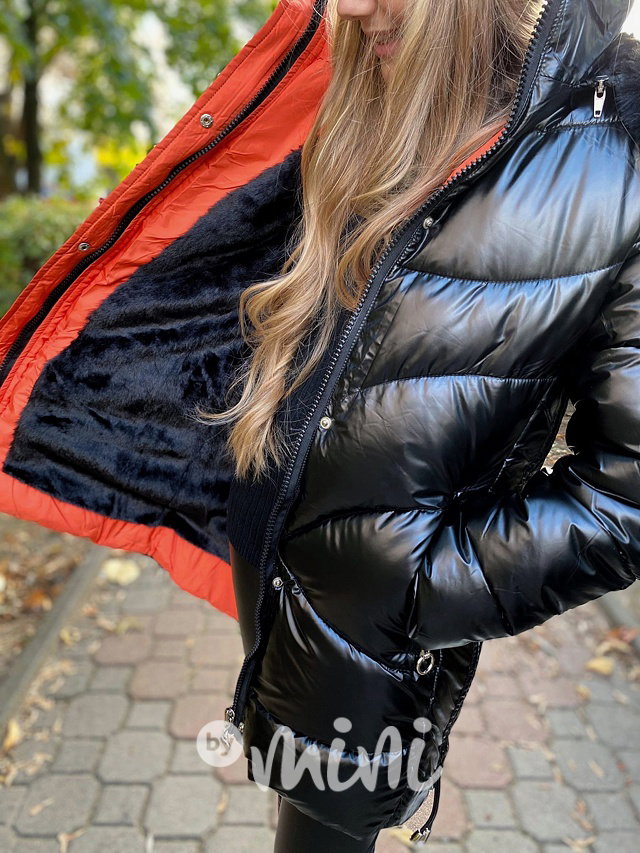 Zimní kabát black/orange
