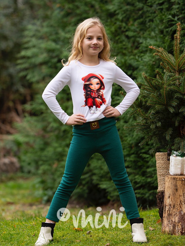 Hoodie girl blůzka bílá