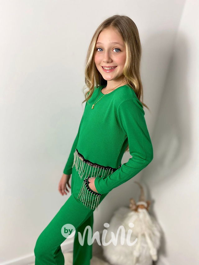 Zelený Gatsby komplet