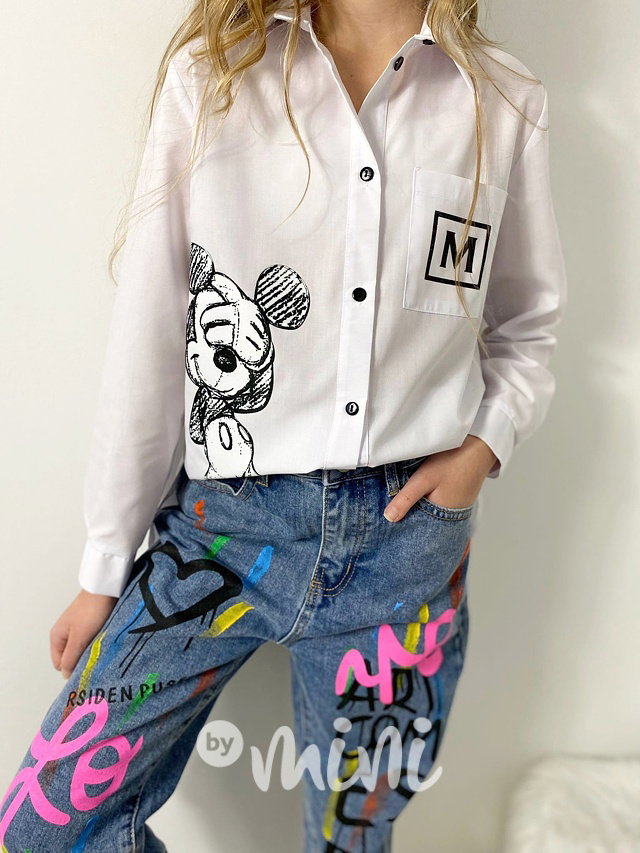 Fashion jeans LOVE art blue