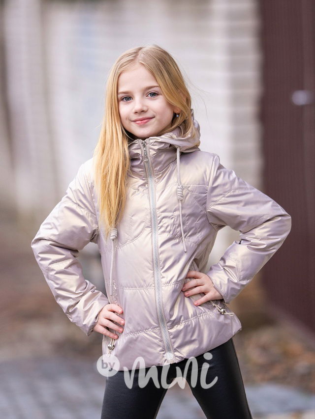 Jarní metalická bunda