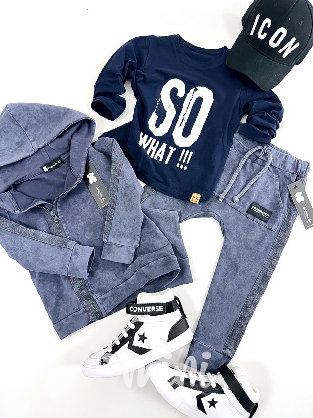 Despacito acid wash mikina ocean