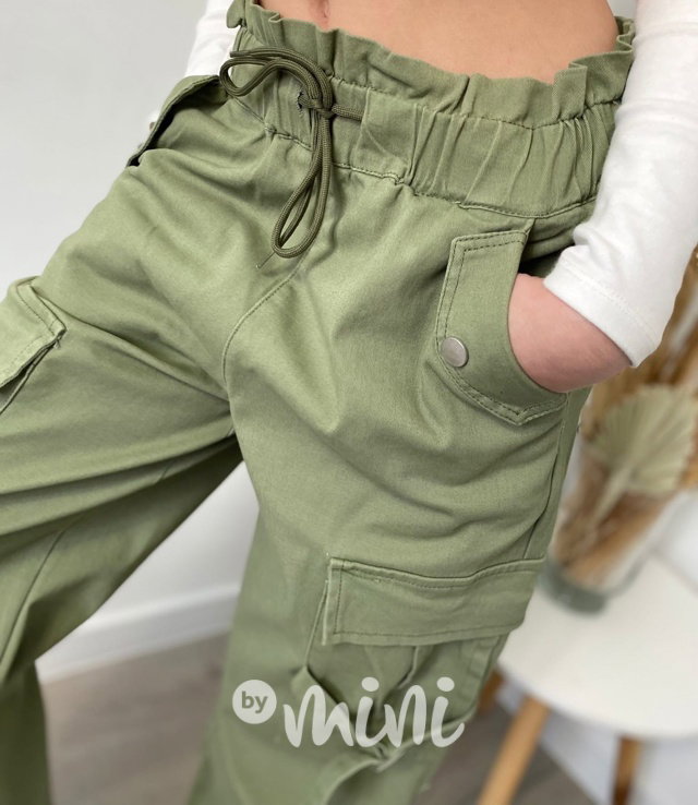 Military cargo kapsáče khaki