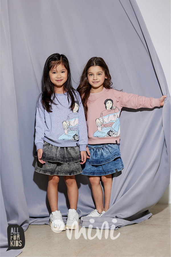 AFK mikina GIRL šedá