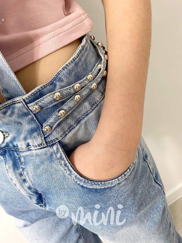 Stretch jeans lacláče se cvočky