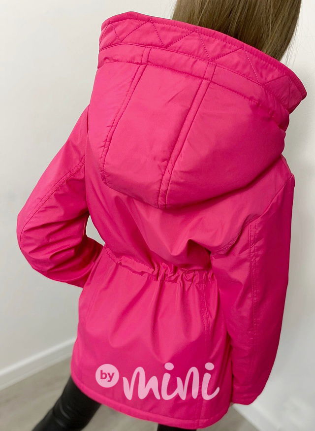 Parka s podšívkou růžová