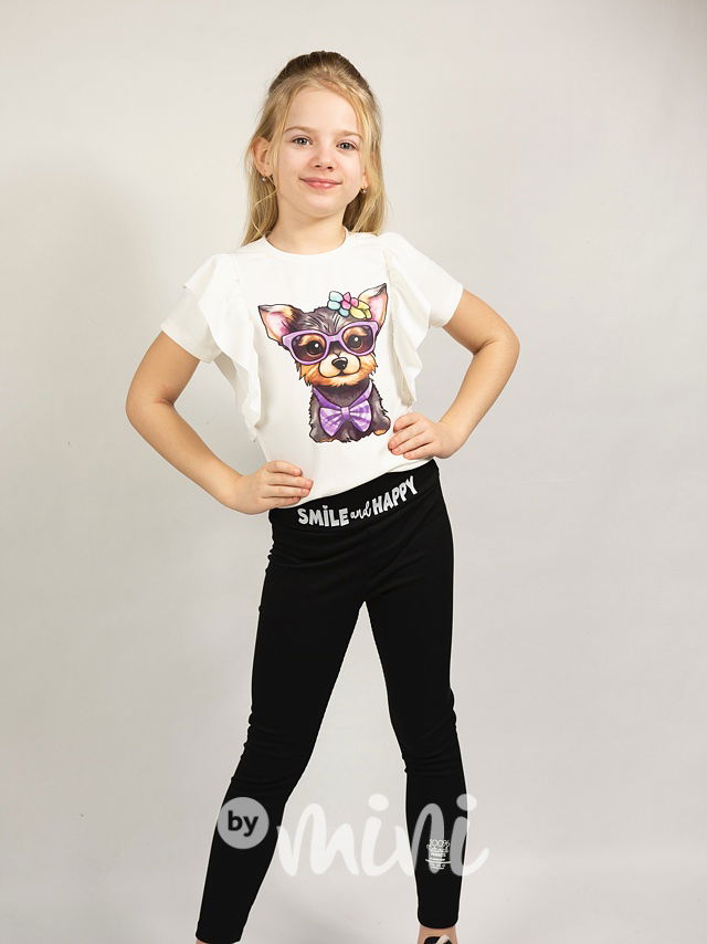 Bílá volánková blůzka fashionable