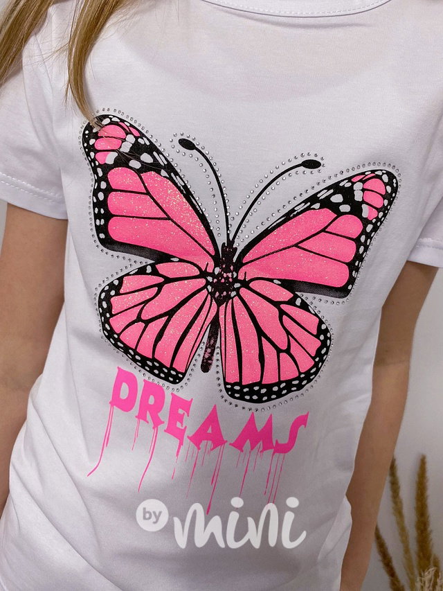 Butterfly triko bílé
