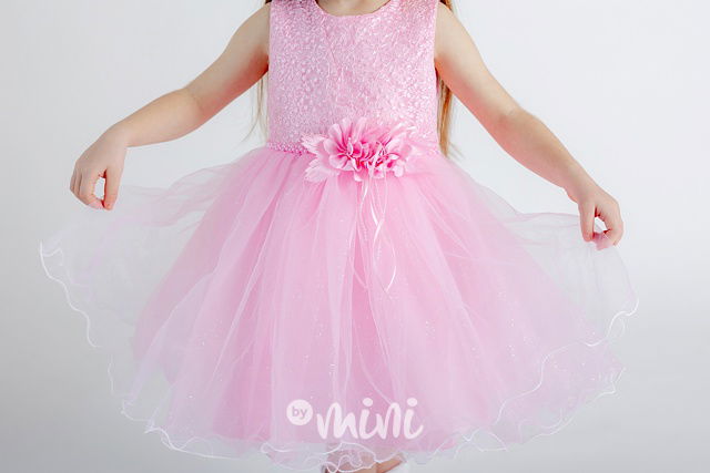 Slavnostní růžové šaty Blossom