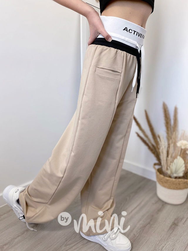 Active fashion maxi švédy béžové