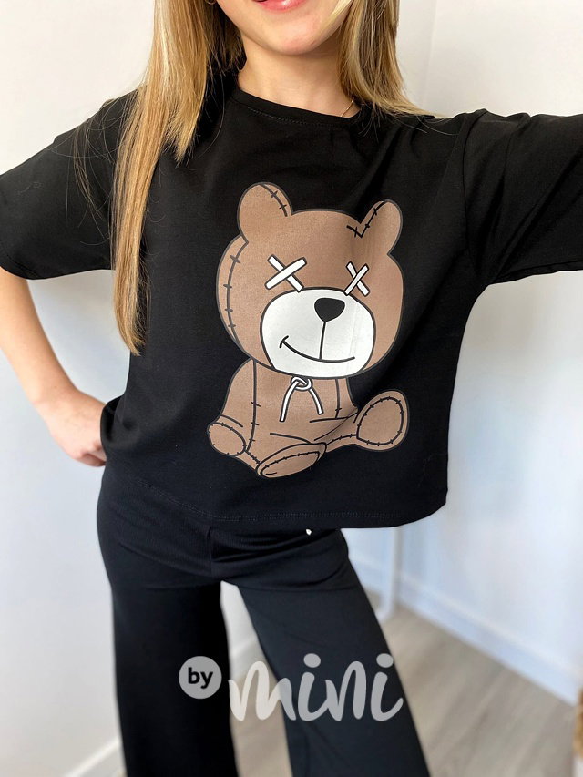 Teddy oversize triko černé