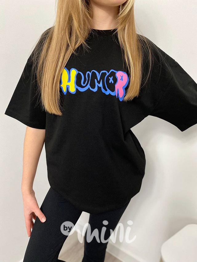 Oversize triko humor černé