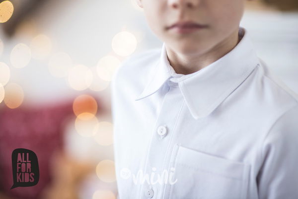 Bílá košile + černé kalhoty