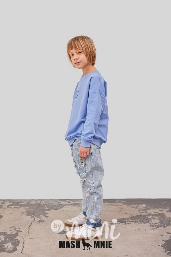 Mash Mnie brand history mikina blue