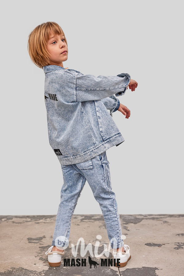 Mash Mnie blue denim jeans záplaty